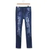 Yüksek Waisted Kadınlar Için Yırtık Kot Pantolon Artı Boyutu Skinny Jeans Denim Erkek Arkadaşı Dantel Ince Streç Delik Kalem Pantolon Çanta11