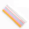Reusable Silicone Straws Food Grade Silicone Flexible Bent Straight Drinking Straws With Cleaner Brush Party Bar Accessory JK2005