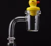 Koni Banger Çivi Ördek UFO Carb Cap Domeless 100% Kuvars Bangers Çivi 10mm 14mm 18mm Kadın Erkek Cam Bongs