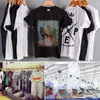 코끼리 티셔츠 인도 신 티셔츠 프린트 남성 티셔츠 블랙 화이트 탑스 코끼리 디자이너 의류 크루 넥 코튼 티셔츠
