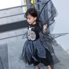 女の子スケルトンヴァンパイアスカートハロウィーンの羽吸血鬼の衣装スカートスカート+翼2個/セットガールプリンセスドレススカルドレス子供服m189