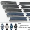 20mm Watch Strap Bands Men Blue Black Waterproof Silicone Rubber Watchbands Bracelet Clasp Buckle For Omega 300 AT150 8900+Tools