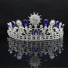 Ślub Kryształ Korony Hairbands Barok Bridal Tiaras Sparkle Rhinestone Korony Księżniczka Włosów Biżuteria Akcesoria dla kobiet