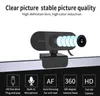 webcams 1080p Resolu￧￣o din￢mica HD Full Webcam com microfone de absor￧￣o de som integrado