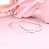 NEW Polished Wishbone Bangle Bracelets Women High quality Jewelry for P 925 Sterling Silver Bracelet with Original retail box6310255