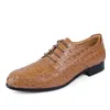 Zapatos de cuero de venta caliente para hombres zapatos de cuero de vaca hombre zapato de grado superior estilo británico pisos de vestir de gran tamaño para hombre zy340