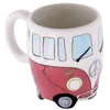 Taza de café en forma de cerámica, taza de furgoneta Camper, tazas de cofre, regalos para niños, tazas de porcelana para café, regalo de Navidad, taza de la suerte