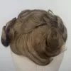 Мужчина Toupee Human Hair Замена волос.