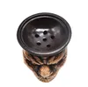 Pote de cerâmica árabe pot tigela tigela feroz cara como um pote de cigarro