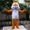 2019 vente directe écureuil Mascot Costumes Bande Dessinée Vêtements Fête d'anniversaire Mascarade