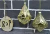 Décorations de Noël Décoration d'arbre Ornements Boule de verre Couleur antique Diamant conique Groupe unique1