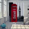 London Big Ben Douche Gordijnen Beroemde City Landmark Patroon Parijs Douchegordijn Mode Polyester Stof Badkamer Gordijnen 180cm * 180cm