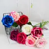 Kunstmatige rozen simulatie flanelette rozen bruiloftdecoratie vasthouden bloemen hotel decoratie woninginrichting nepbloemen xd22850
