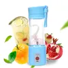 6 blades Rechargeable USB portable fruit juicer 380ml handed USB juice blender personal juicer for outdoor activities free shipping LX4799