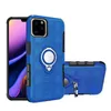 Carro Magnético dedo Anel Holder Full Protect Phone Case Anti-Fall Kickstand PC Difícil Capa para iPhone 11 Pro Max Samsung S10 J2