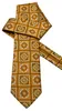 Whole F17 Yellow Black Orange Checked Floral Mens Neckties Ties 100 Silk Jacquard Woven Exquisite Suit Gift For Men Handmade1942694