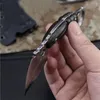 Высококачественный маленький фиксированный клинок Karambit Claw Knife VG10 Damascus Steel Blade Full Tang Fluorescent углеродного волокна с Kydex