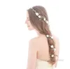 Perle Capelli da sposa Sash Fiori Fascia per capelli da sposa Marrige Sposa Testa Catena Gioielli accessori per capelli bruid SQ094