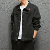 Idopy 패션 디자인 남성의 위장 Denim Jacket Street Style Multi Pockets Jeans 재킷 및 코트