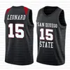 11.19 15 Kawhi San Diego State Astecs College Leonard NCAA University Basketball Jersey