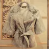 Casaco de pele Mulheres inverno 2020 Cardigan quente com casaco de pele colete branco Plus tamanho longo jaqueta falso feminino coreano macio peluche