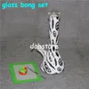 Glas Bong DAB Rigvattenrör 15 "Tall Perc Färgglada Bongs Heady Mini Pipe Wax Oil Rigs Glass Small Bubbler