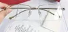 Mode lunettes entières en métal demi-monture vis jambes rondes lunettes optiques hommes classique simple style d'affaires CT0064300S