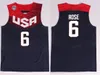 2014 USA Basketball Jersey Dream Team Eleven 4 Stephen Curry 5 Thompson 6 Derrick Rose 10 Kyrie Irving James Harden Kevin Durant National