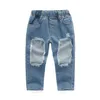 Summer baby girl kids clothes Set pink topRipped Jeans Denim pantsbows Headband 3 pcs sets Kids Designer Clothes Girls JY3454655929