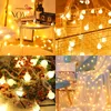 Globe String Lights Indoor 49FT Decorative Fairy String Lamps Plug in with 100 LED Frosted Balls IP44 Waterproof Warm White Extendable