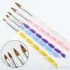 Fünf Größe Hohe Qualität Professionelle Acryl Flüssigkeit Für Nail art Stift Pinsel UV Gel Nagel Acryl Pulver 5 Teile/los