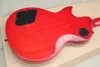 Whole Transparent Red Electric GuitarTrue coloured shellfish InlayHH EMG PickupsSingle Bindingcan be custom9502774