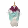 89 unique colorful Plaid square scarf, European and American cashmere like lady scarf autumn and winter warm shawl T3I5433
