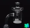 25mm OD Short Neck Quartz Banger Nails com UFO Carb Cap e Terp Pearl Quartz Nails para plataformas de Bong Dab