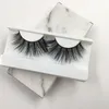 Dramático 5D Mink Eyelashes Extra Long Long tira chicote 25mm cílios com caixa de mármore Preço de atacado G-Fácil