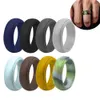 Siliconen Ringen Zachte Dames Heren Bang Ring Camouflage Kleur Gym Sport Band Mode-sieraden Will en Sandy Drop Ship