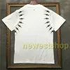 Letnia moda Tshirty Mens krótkie rękawy Białe geometrię Druku