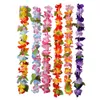 36 Counts Party Beach Tropical Flowers Necklace Hawaiian Luau Flower Lei Party Favors Festival Party Decorations Wedding Supply C14235522