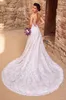 Kitty Chen 2019 A Line Wedding Dresses Spaghetti Neck Backless Backless Elegant Lace Dourced Dortals Sweep Train Tulle Beach Wedding284V