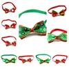 fashion 10 style Christmas pet bow ties dog tie Dog bow ties collar accessories cat bow tie Collars home pet wareT2I5663