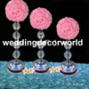 ファッションスタイルの結婚式の装飾のフラワースタンド折りたたみ式アクリルテーブルの中心的な装飾222