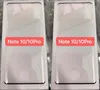 3D Curved Tempered Glass Screen Protector Edge Lim för Samsung Galaxy Note 10 10 Pro Fingerprint Lås upp 100PCS / Lot Retail Package