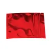 75x10cm 100pcslots Glossy Red Grip Seal Pack sac auto-scellé Mylar Foil Sacs de rangement alimentaires reclosables en aluminium Rend Zip Packagi1577633