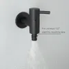 Outdoor Garden Wall Mounted Basin Faucet Bathroom Washing Machine Water Tap Solid Brass Single Cold Sink Faucet