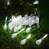 20 LED goutte d'eau solaire alimenté guirlandes lumineuses LED fée lumière pour mariage fête de noël Festival extérieur décoration intérieure
