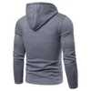 Spot European Hoodies Spring och Autumn Solid Color Hooded Men's Trend tröja Stöd blandat parti