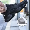 Lizeruee Werk Veiligheidsschoenen 2020 Mode Sneakers Ultra-Licht Zachte Bodem Mannen Ademend Anti-Smashing Steel Teen Work Boots F025