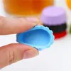 6 pezzi in silicone bevanda in silicone coperchio di bottiglia silicone tops berrette di birra vino bombole di birra sale coperchi in silice gel ridotto tappo di copertura del tappo riutilizzabile D6315539