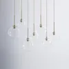 Nordic LED Pendant Light LightingTsilver Gold Glass Pendant Lamp Ball Hanging Lamp Kitchen Equtus