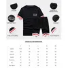 Korte trainingspak mannen zomer casual heren sportkleding set bedoelde korte broek kleding twee stukken top Tee + shorts zweetpakken